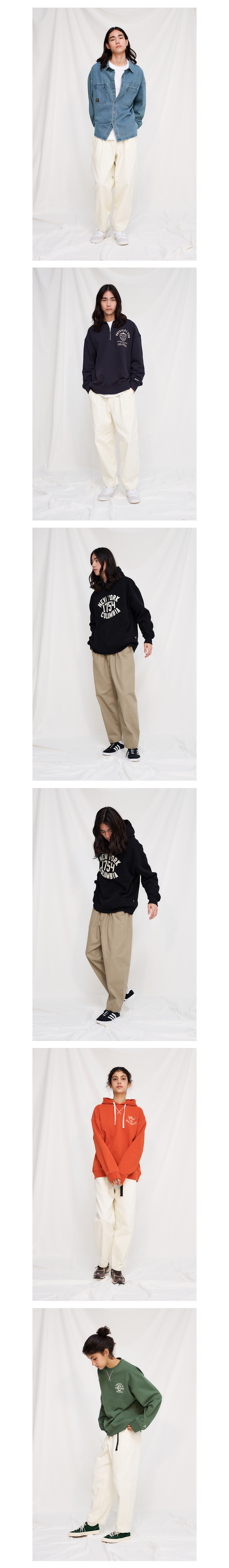 ★★Columbia★★ MLABEL LOOSEFIT BELTED PANTS Beige CIU3UPCP COLUMBIA UNIVERSITY] M-LABEL LOOSE-FIT BELTED PANTS 베이지