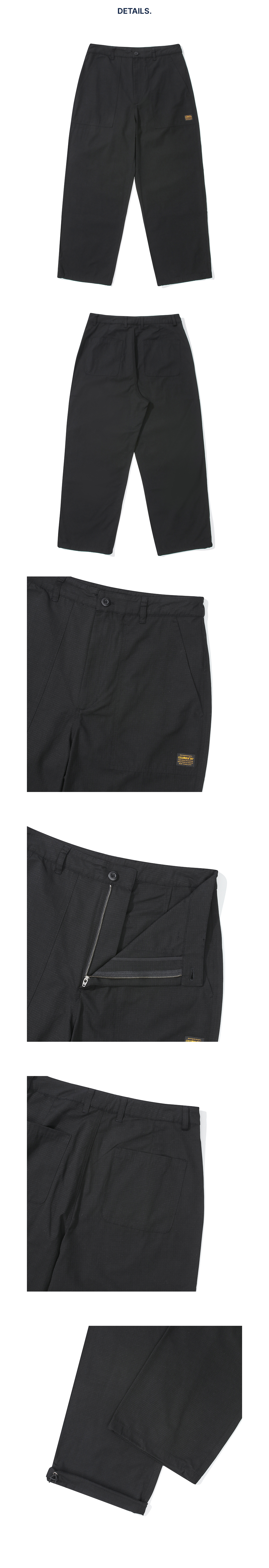 Columbia University-M-LABEL REGULAR-FIT UNIFORM PANTS 블랙