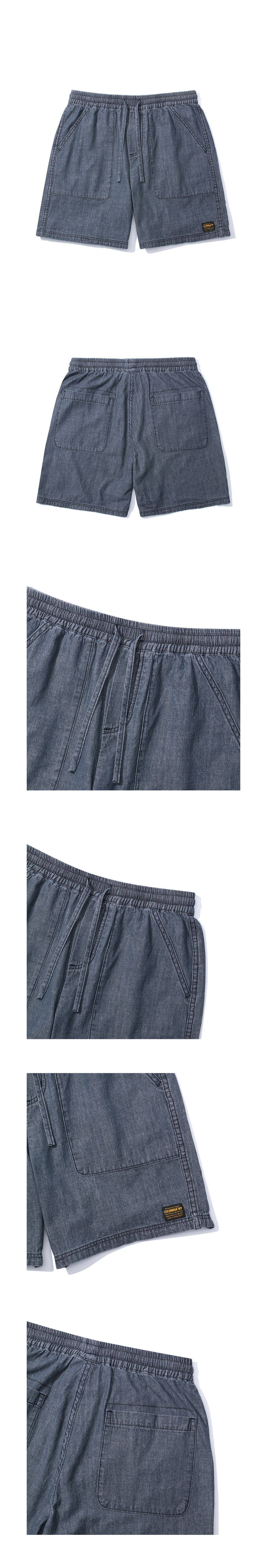 ★★Columbia★★ MILLABEL DENIM FATIGUE SHORTS PANTS Midnigh Columbia University-MIL-LABEL DENIM FATIGUE SHORTS PANTS