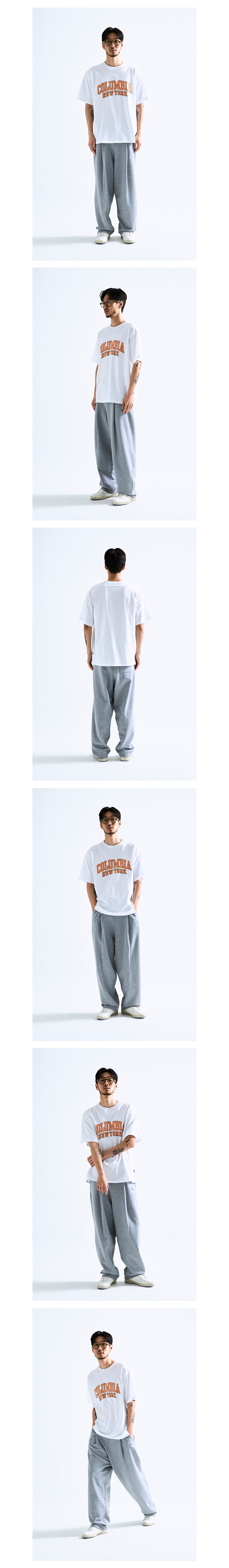 ★★Columbia★★ 1754 CROWN WIDE FIT PINTUCK SWEAT PANTS Kha Columbia University-1754 CROWN WIDE FIT PINTUCK SWEAT PANTS