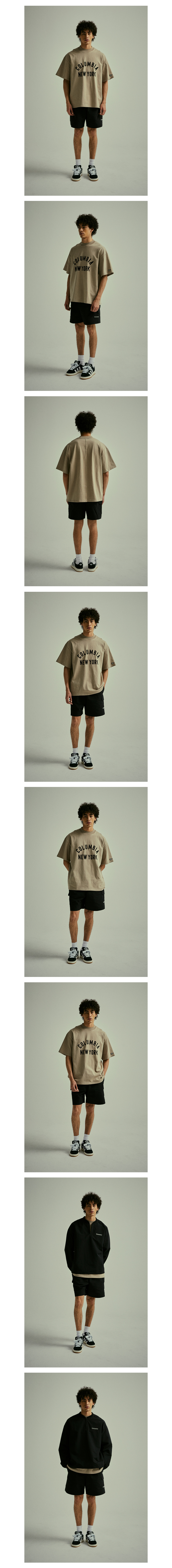 ★★Columbia★★ CU SIGNATURE CARGO NYLON SHORTS PANTS Black Columbia University-CU SIGNATURE CARGO NYLON SHORTS PANTS
