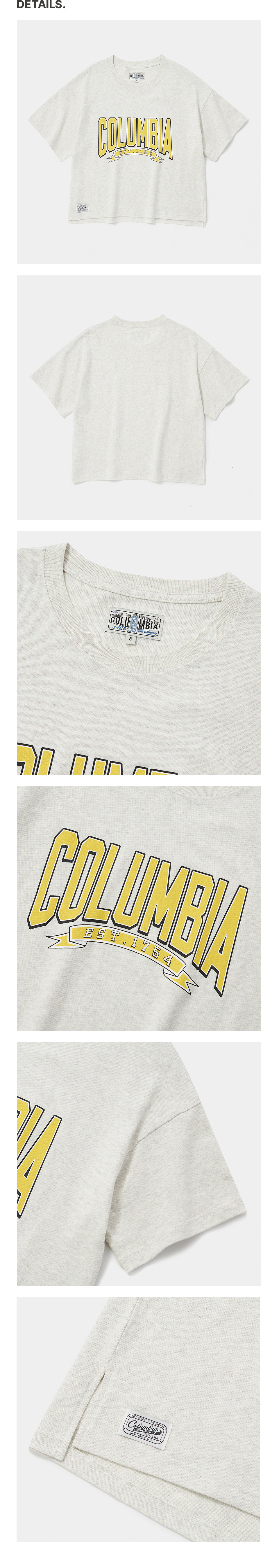Columbia University-CU 80S VINTAGE CRACK LOGO WOMEN S/S T