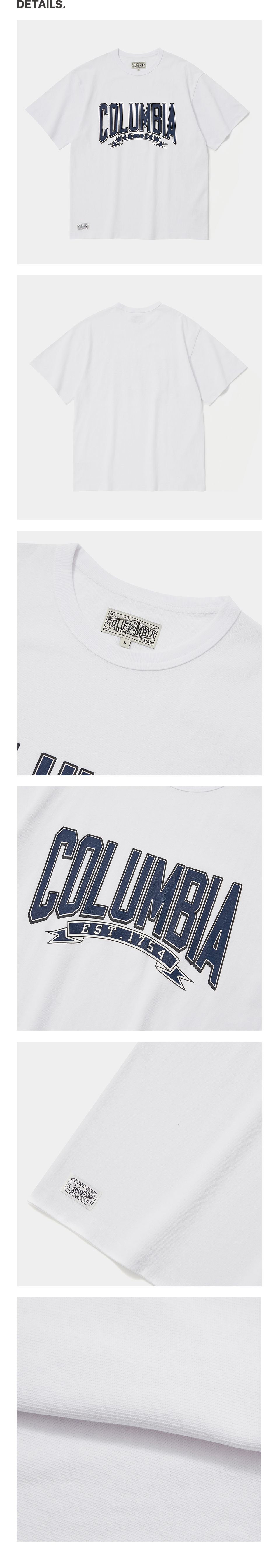 Columbia University-CU 80S VINTAGE CRACK LOGO S/S T-SHIRTS