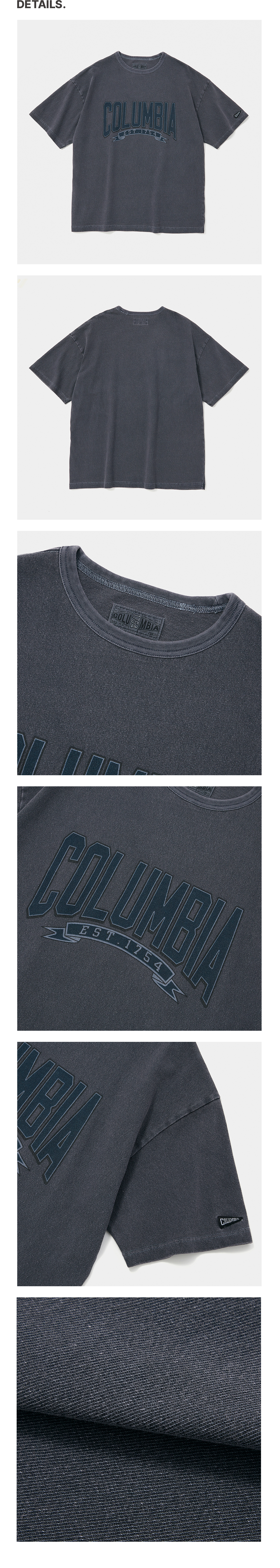 ★★Columbia★★ CU 80S VINTAGE CRACK LOGO GARAMENTS DYING S Columbia University-CU 80S VINTAGE CRACK LOGO WOMEN S/S T