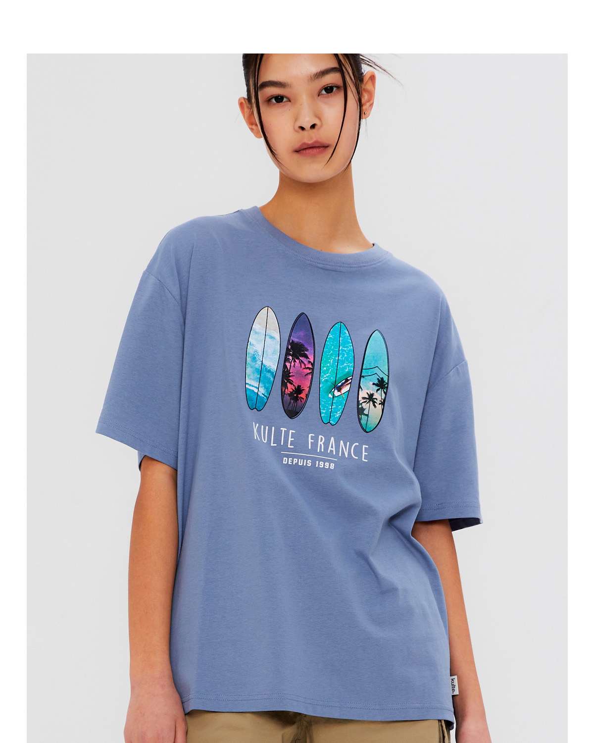 SURFFERS T-SHIRT L.BLUE_KULTE